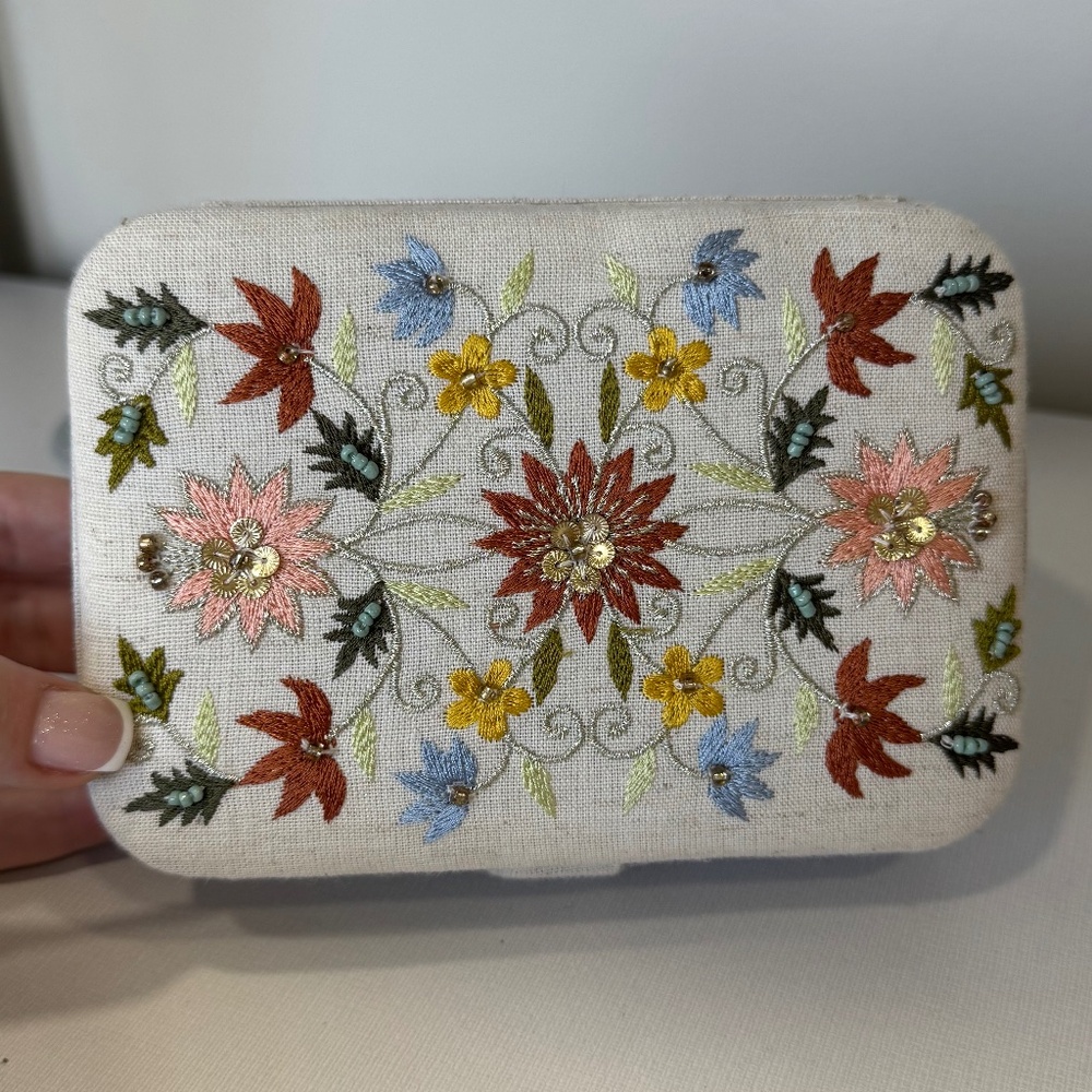 Jewelry Box with Embroidery & Beading